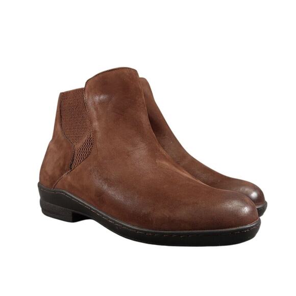 David Tate Shoes Women 6 Bootie Casual Leather Comfort Gore Panel Zip Ankle Boot - Picture 1 of 15